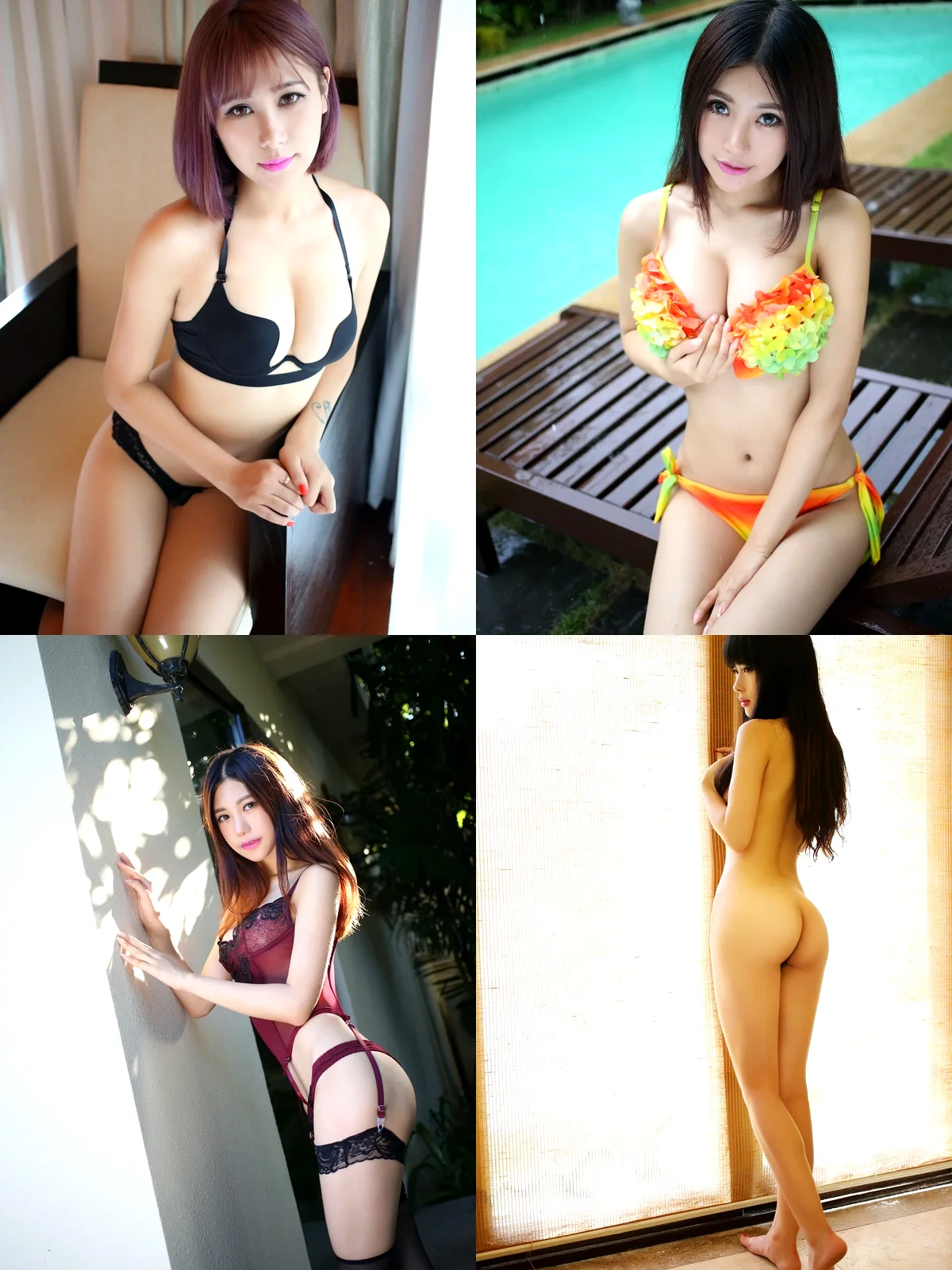 [MyGirl美媛馆]-第36期三亚旅拍合集预告写真-黑丝袜写真